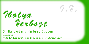 ibolya herbszt business card